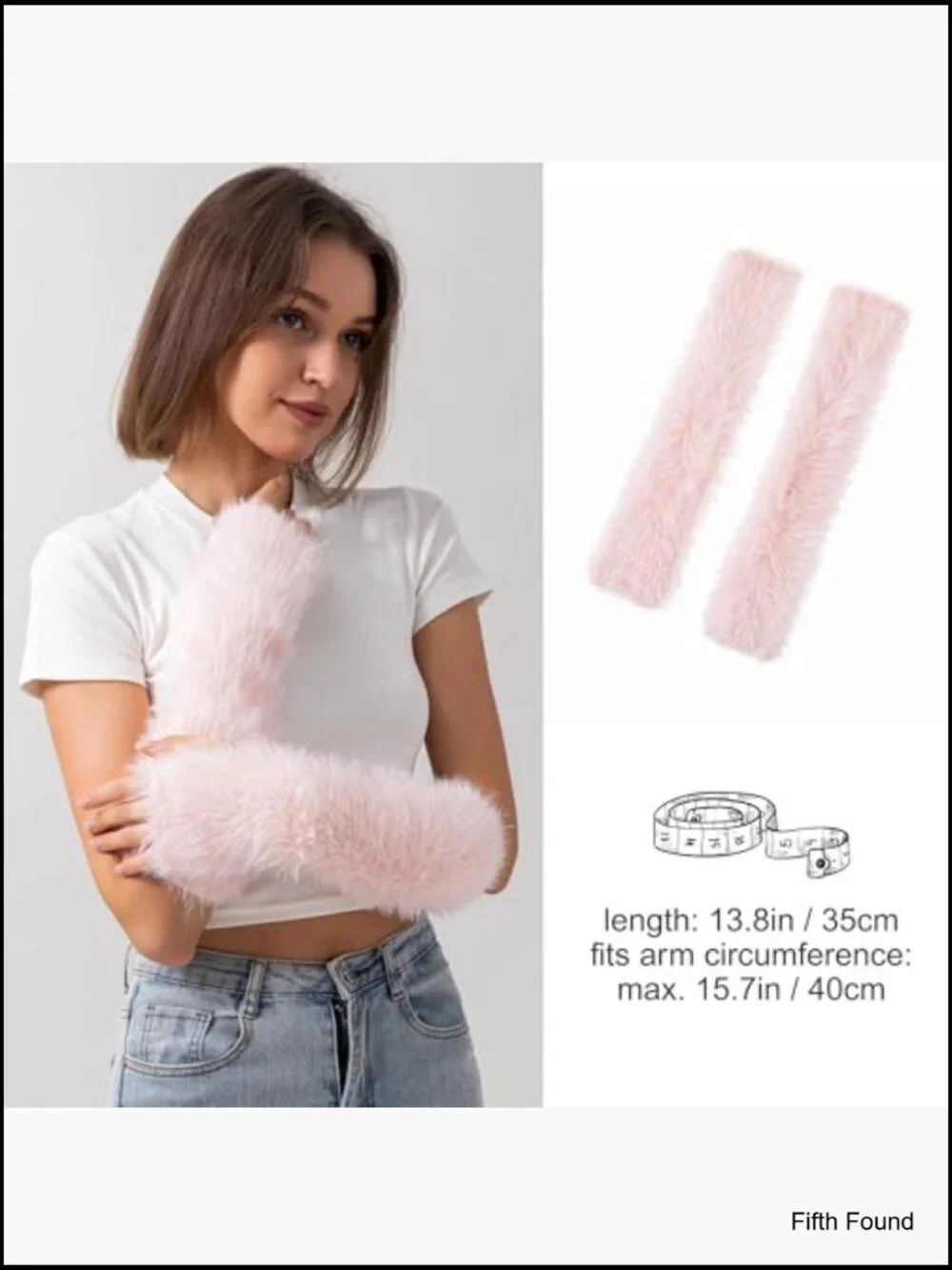 Kawaii Knitted Fingerless Gloves Arm Warmers for Girls